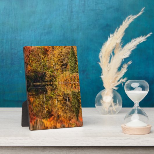 Plaque Photo Réflexion d'automne sur Coffin Pond (Côté)