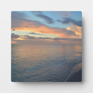 Plaque Photo Réflexions Du Coucher Du Soleil Sur La Photographi