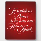 Plaque Photo Regardez-nous danser (Devant)