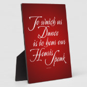 Plaque Photo Regardez-nous danser (Côté)