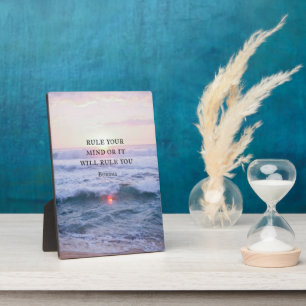 Plaque Photo "Réglez Votre Esprit Ou Il Vous Réglera" - Bouddha