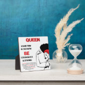 Plaque Photo Reine - Reste Forte Dans La Foi Chrétienne (Insitu)