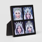 Plaque Photo Reines des neiges : merveilleux monde hivernal     (Recto)