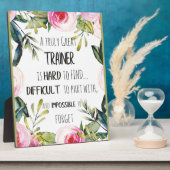 Plaque Photo Remerciements du formateur Citation Merci (Côté)