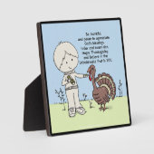 Plaque Photo Remerciements et appréciation (Recto)