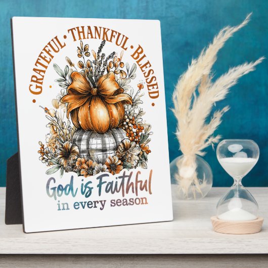 Plaque Photo Remerciements Heureux Bénis (Côté)