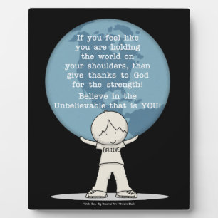 Plaque Photo Remerciements pour la force