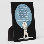 Plaque Photo Remerciements pour la force (Côté)