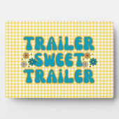 Plaque Photo Remorque Sweet Trailer Arlequin Jaune Tabletop (Devant)