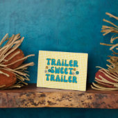 Plaque Photo Remorque Sweet Trailer Arlequin Jaune Tabletop (Côté)