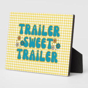 Plaque Photo Remorque Sweet Trailer Arlequin Jaune Tabletop