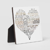 Plaque Photo Remplissez votre coeur (Recto)