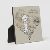 Plaque Photo Remplissez Votre Coeur-Tan (Recto)