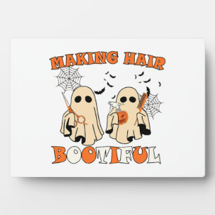 Plaque Photo Rendre les cheveux drôle Fantôme Coiffeur Hallowee