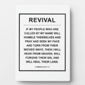 Plaque Photo Renouveau (Devant)