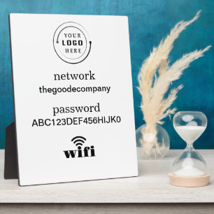 Plaque Photo Réseau Wifi et mot de passe Commerce de détail