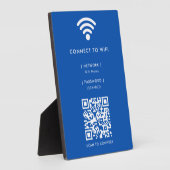 Plaque Photo Réseau Wifi | QR Code Internet Scan pour se connec (Côté)
