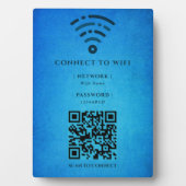 Plaque Photo Réseau Wifi | QR Code Internet Scan pour se connec (Devant)