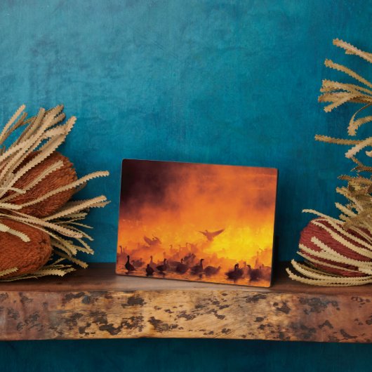 Plaque Photo Réserve nationale de faune Bosque del Apache, NM (Côté)