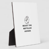 Plaque Photo Résister À L'Agenda Républicain (Côté)