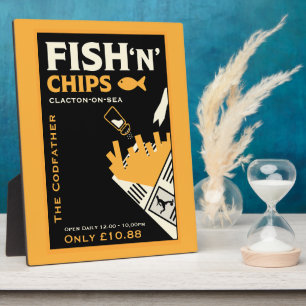 Plaque Photo Restaurant Entreprise de Café Fish And Chip