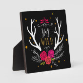 Plaque Photo Restez à l'abri (Recto)