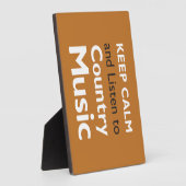 Plaque Photo Restez au calme (Côté)