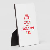 Plaque Photo Restez calme et concentrez-vous sur les côtes (Côté)