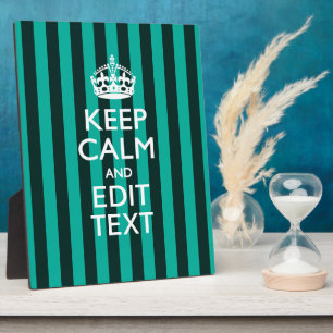 Plaque Photo Restez calme sur les tons turquoise