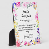 Plaque Photo retirement gift for boss, employee, long service (Côté)