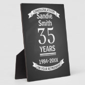 Plaque Photo retirement gift for boss, employee, long service (Côté)