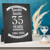 Plaque Photo retirement gift for boss, employee, long service (Côté)