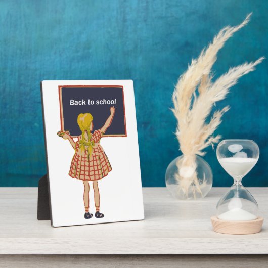 PLAQUE PHOTO RETOUR À L'ÉCOLE (Côté)