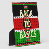 Plaque Photo Retour aux bases : Kenya Drapeau Thème de la cultu (Côté)