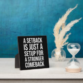 Plaque Photo Retrait contre retour - Motivation du succès (Insitu)