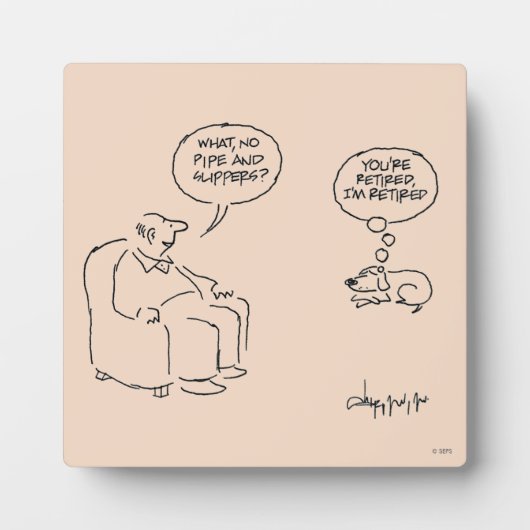 Plaque Photo Retraité (Devant)