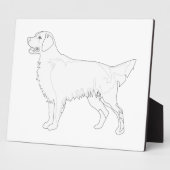 Plaque Photo Retriever à revêtement plat prêt à la conception d (Côté)