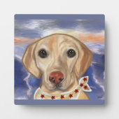 Plaque Photo Retriever du Labrador    (Devant)