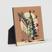 Plaque Photo Retro 50s Jet Set Christmas Tree Martini (Recto)