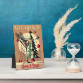 Plaque Photo Retro 50s Jet Set Christmas Tree Martini (Côté)