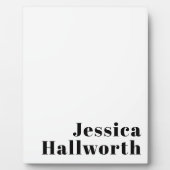 Plaque Photo Rétro Moderne Nom minimum ou Modèle d'entreprise (Devant)