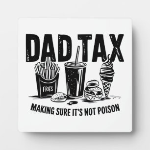 Plaque Photo Retro Papa fiscal Snack Art