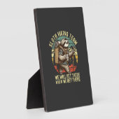 Plaque Photo Retro Sloth Hiking Team We'll get There When we ge (Côté)