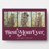 Plaque Photo Retro Stars Cranberry Meilleure Maman Jamais Colla (Devant)