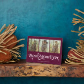 Plaque Photo Retro Stars Cranberry Meilleure Maman Jamais Colla (Côté)