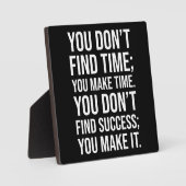 Plaque Photo Réussir - Motivation de l'agitation (Recto)