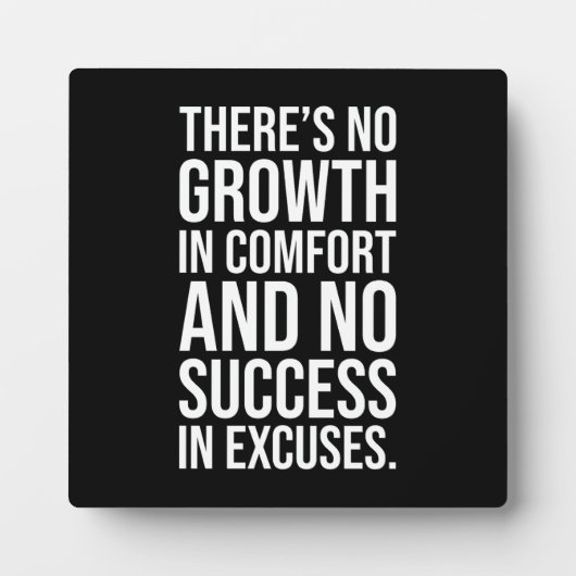 Plaque Photo Réussite et confort - Motivation du terrain (Devant)