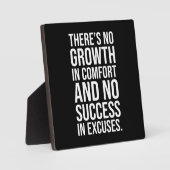 Plaque Photo Réussite et confort - Motivation du terrain (Recto)