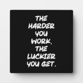 Plaque Photo Réussite, Hustle, Grind et Gym Motivationnel (Devant)