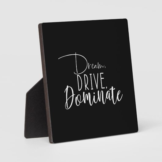 Plaque Photo Rêver, Conduire, Dominer - Hustle, Salle de gym, S (Recto)
